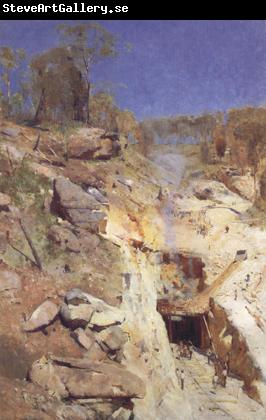 Arthur streeton Fire's on (lapstone tunnel)